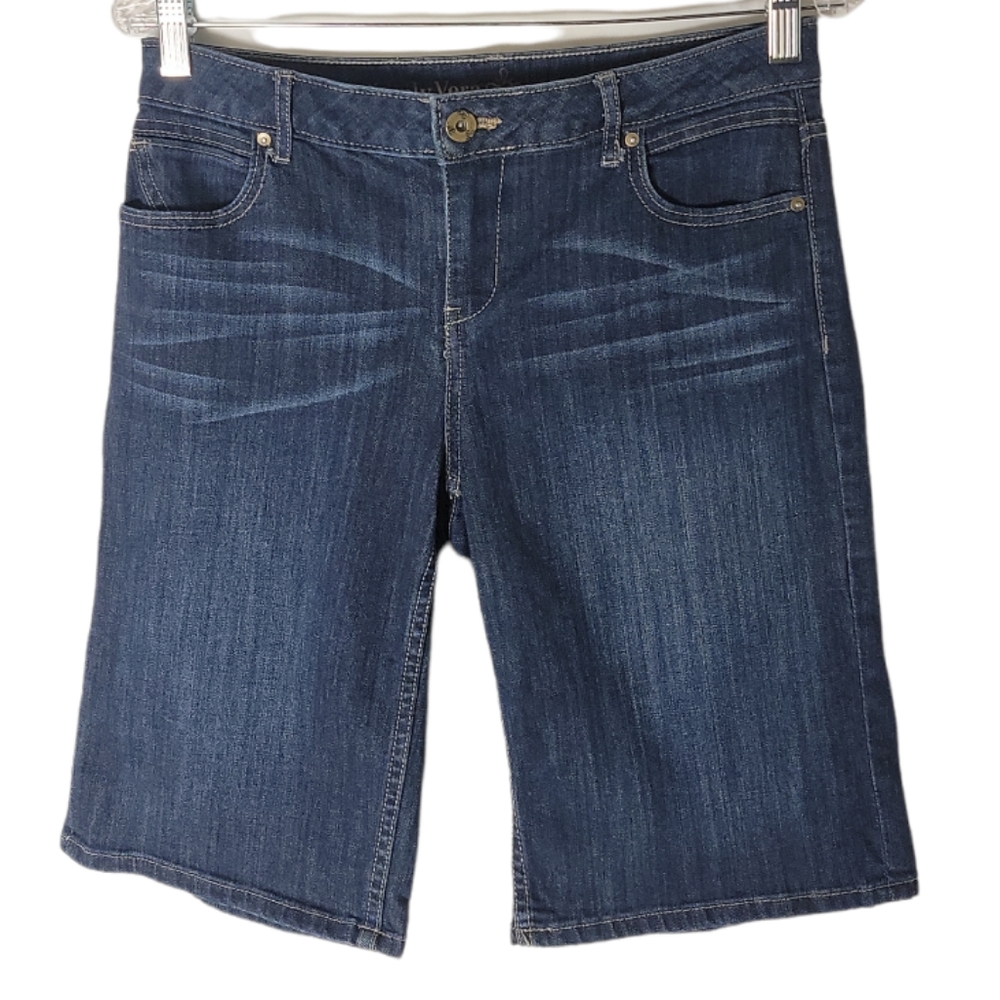 Simply Vera Vera Wang boyfriend bermuda jeansshorts low rise  women's size 4